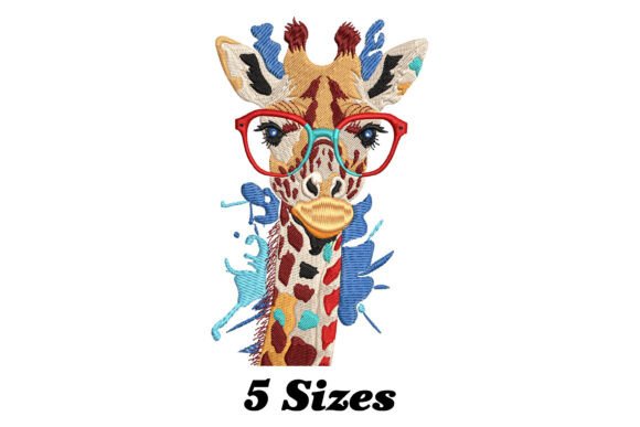 Colorful Giraffe Embroidery Design Review