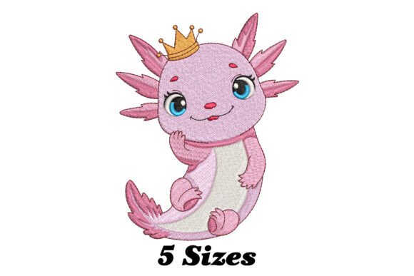 Cute Axolotl Embroidery Design Review