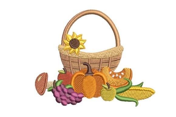 Harvest Basket: A Fall Embroidery Review