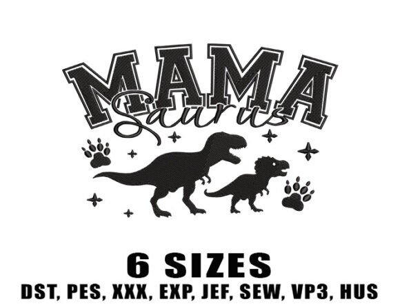 Mama Baby Dino Embroidery Review