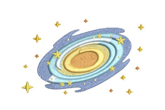 Space Nebula Embroidery Design Review for Etsy Shops